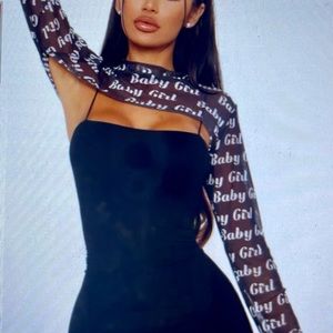 Long sleeve crop top